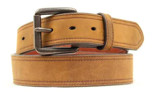 1 1/2'' Distressed Inset Logo Belt