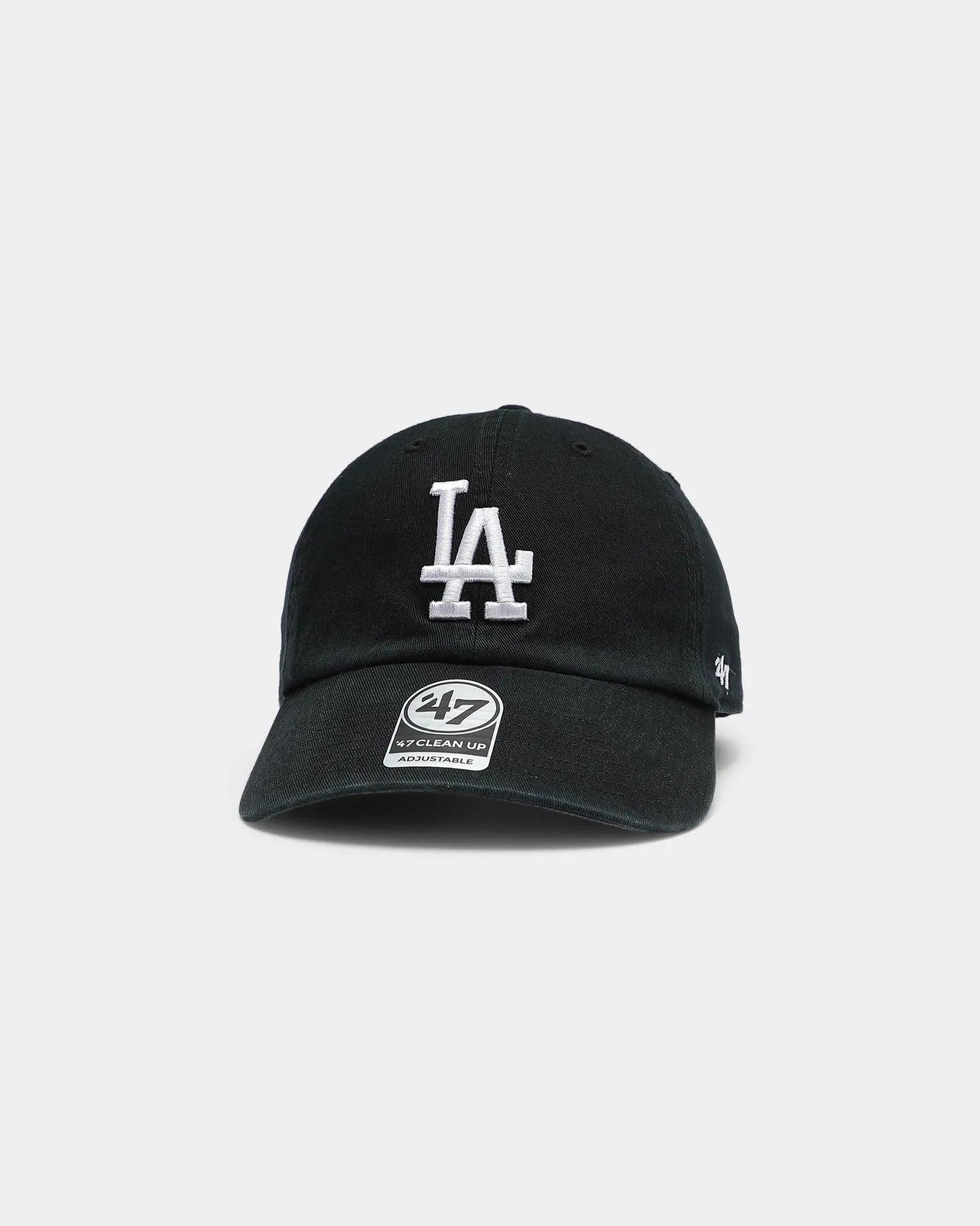 47 Brand Men's Los Angeles Dodgers Clean up Strapback Black/White