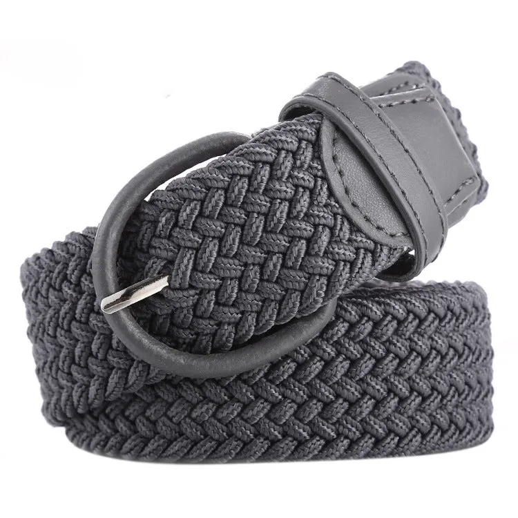 Belt Elastic Belt Canvas for Both Male and Female Pin Buckle Casual All-Match