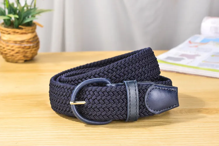 Belt Elastic Belt Canvas for Both Male and Female Pin Buckle Casual All-Match