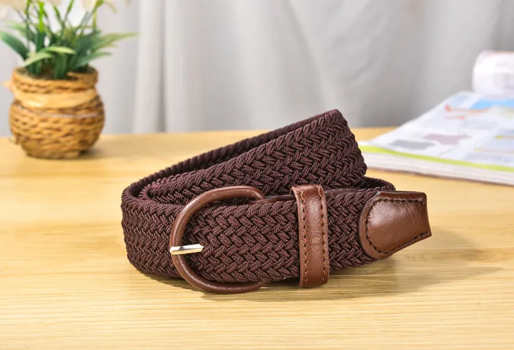 Belt Elastic Belt Canvas for Both Male and Female Pin Buckle Casual All-Match