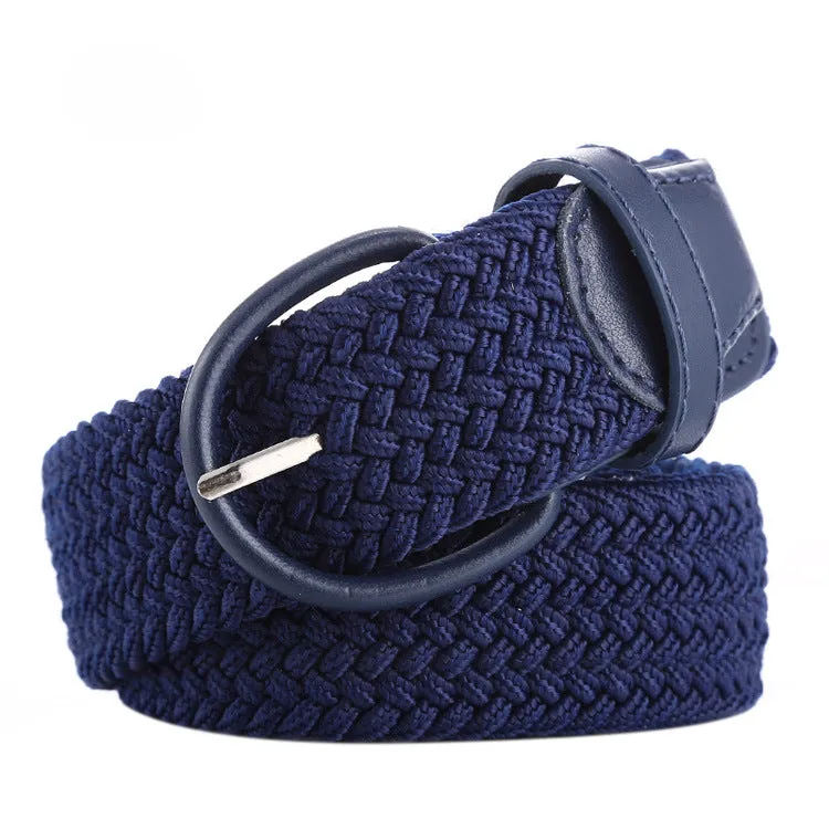 Belt Elastic Belt Canvas for Both Male and Female Pin Buckle Casual All-Match