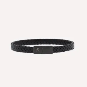 Black Edition Leather Bracelet Riley