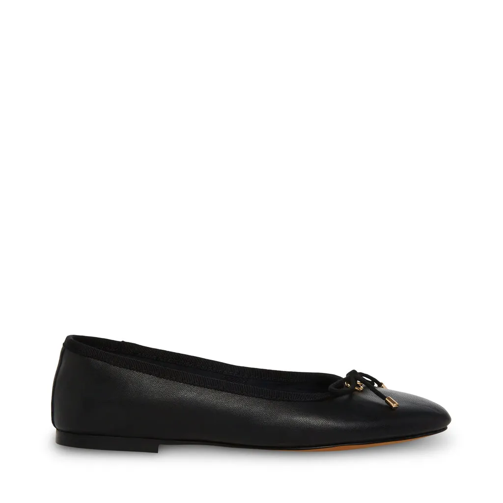 Blossoms Ballerina BLACK LEATHER