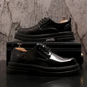 Business Dress Shoes Fall New Shiny Leather