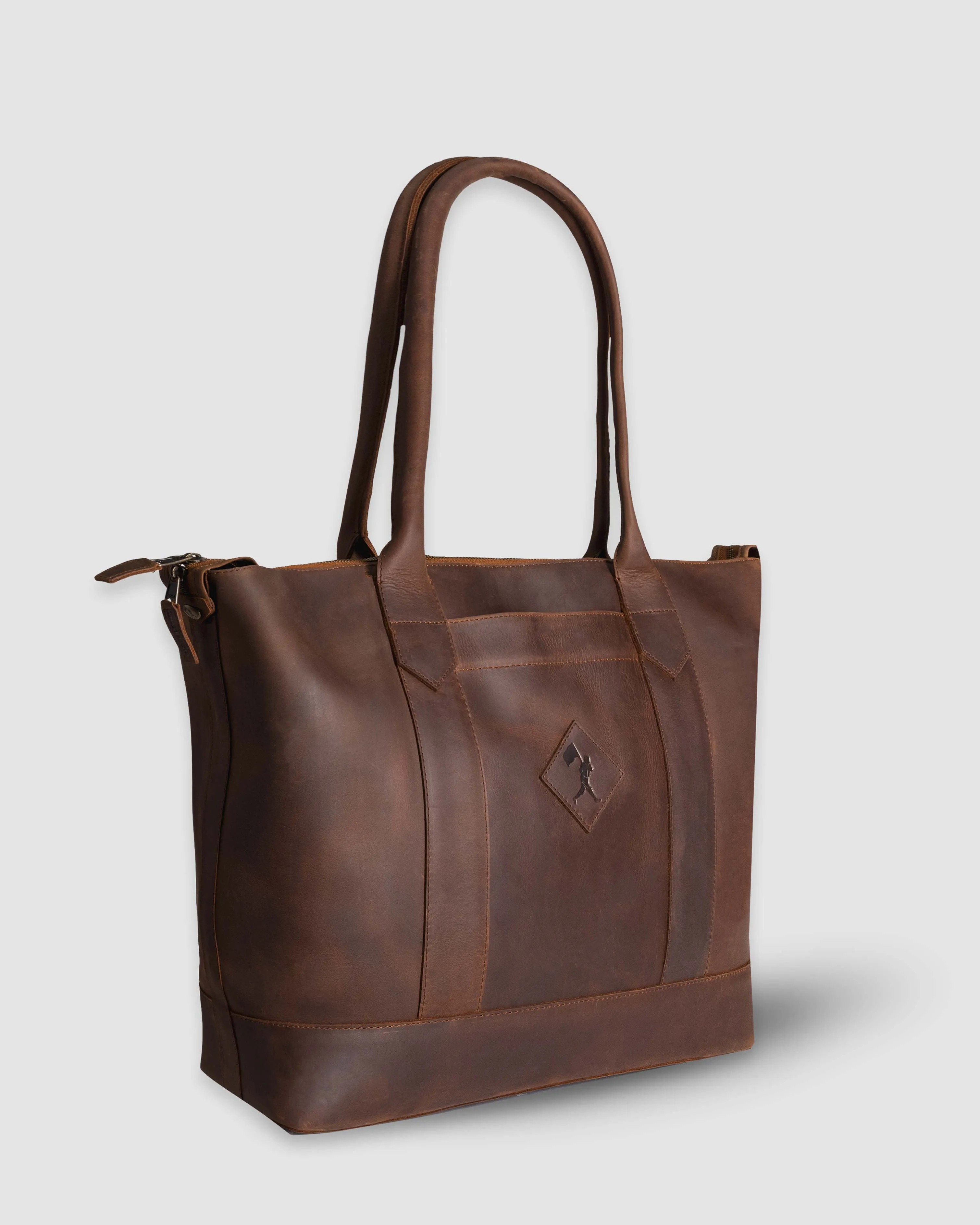 Cathy Zip Tote - Toffee