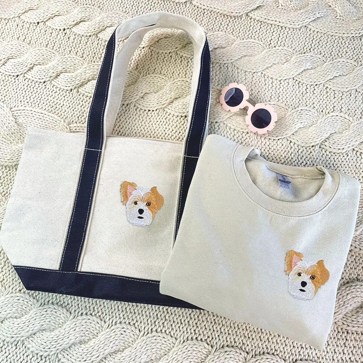 Dog Lover’s Dream Set: Sweatshirt, Hat & Tote Bag Trio