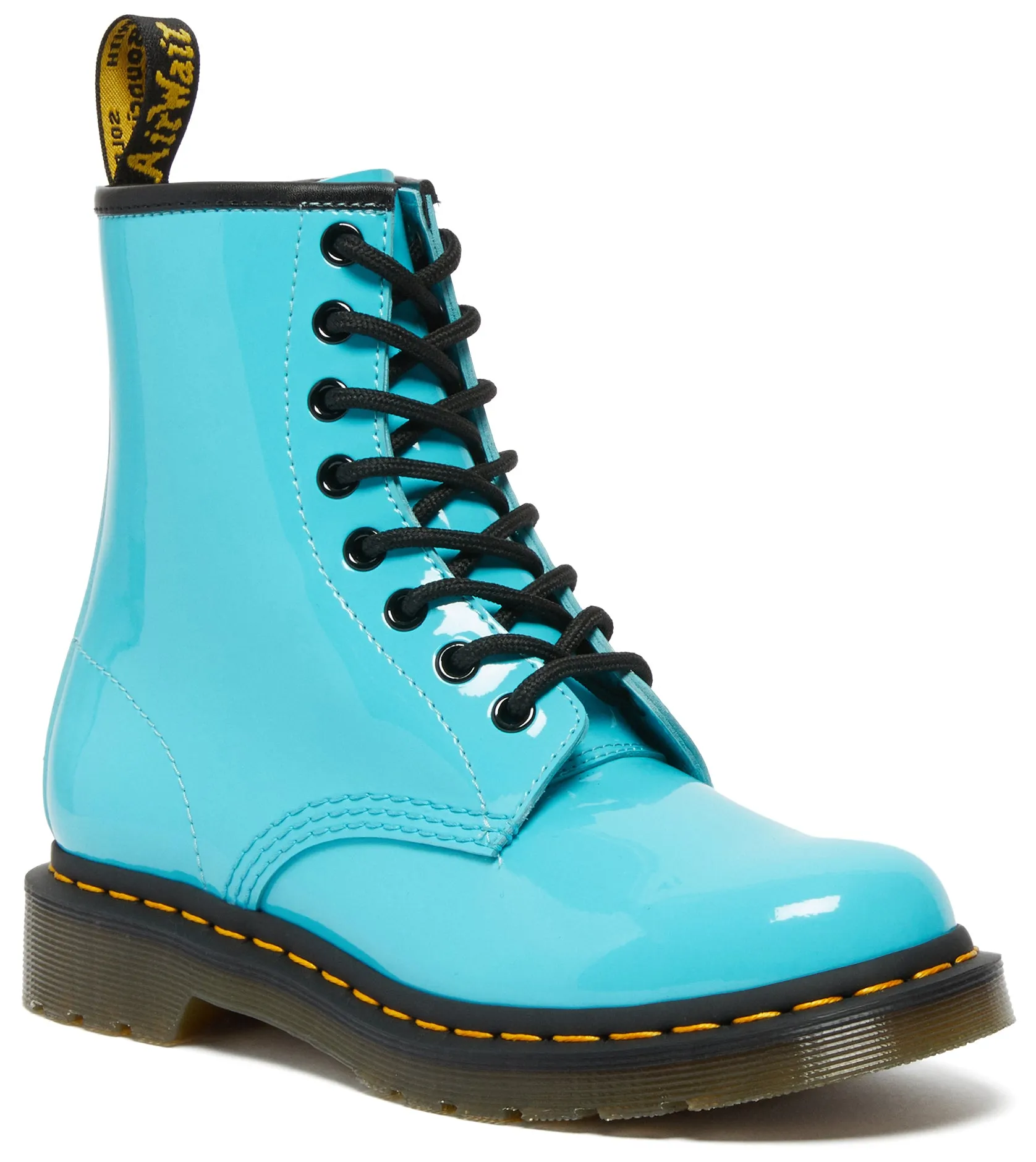 Dr. Martens Women's 1460 Turquoise Blue Patent