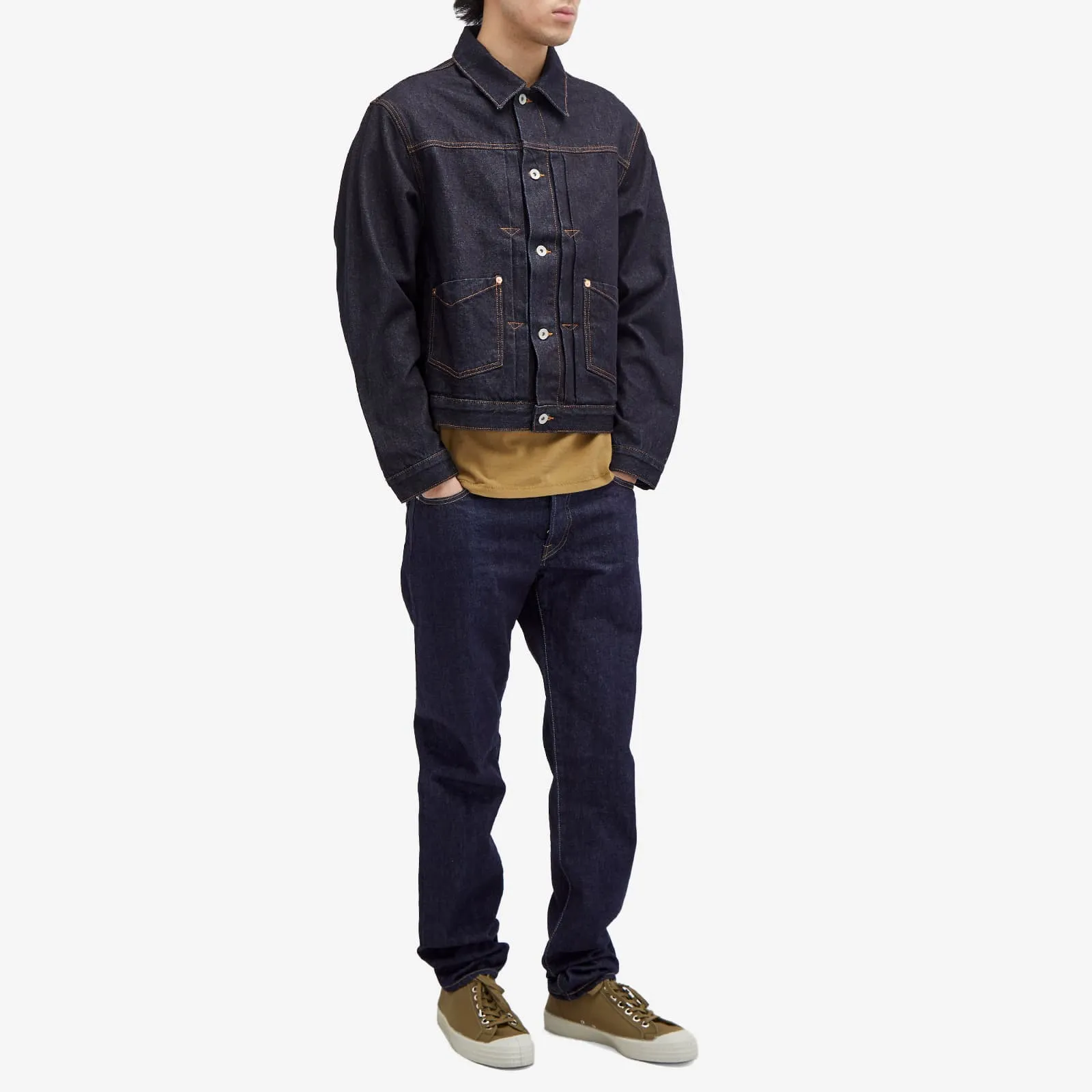 Edwin Regular Tapered Red Selvedge Jeans in Blue Rinsed