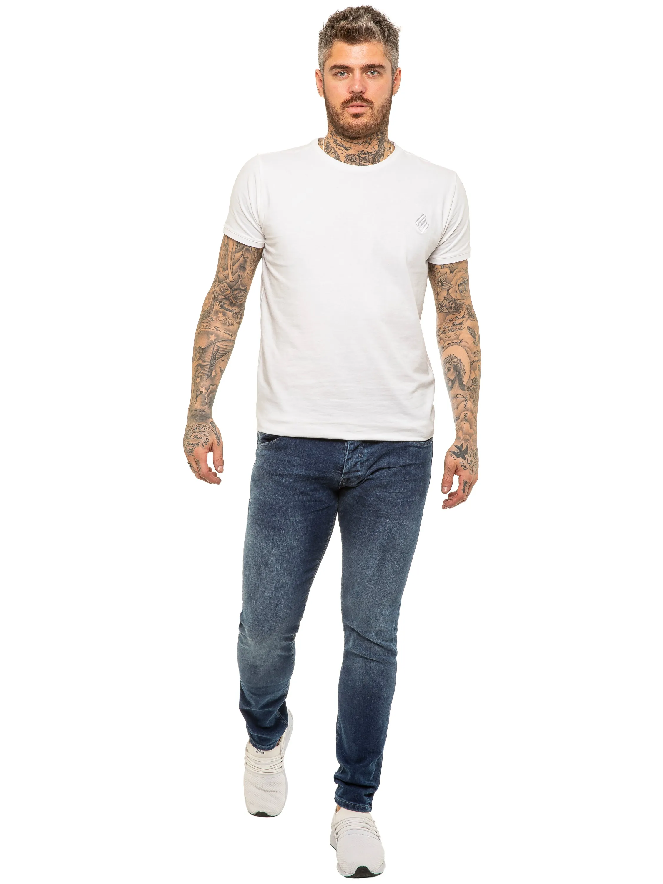 ETO | Mens Designer Basic Hyperstretch Blue Jeans