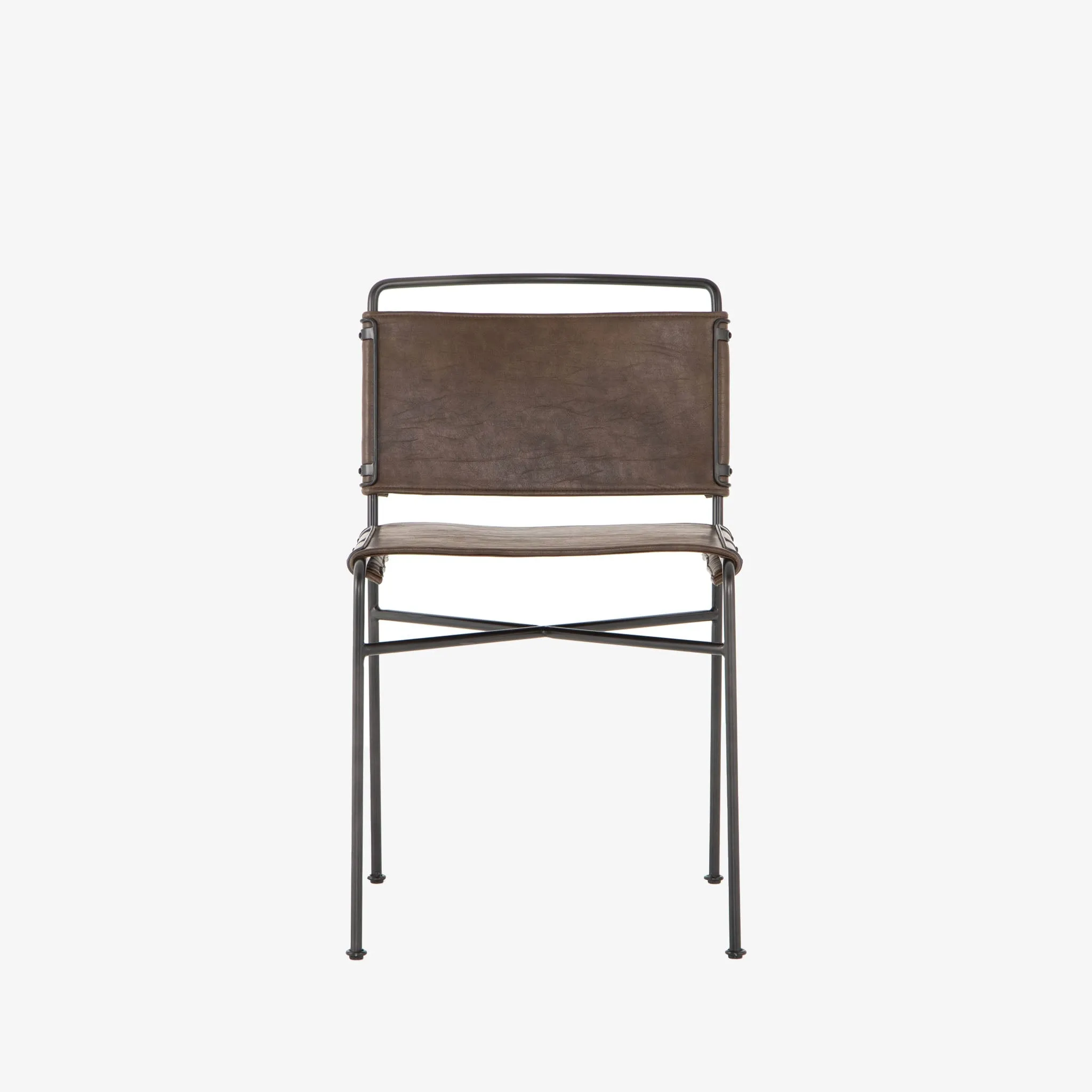 Four Hands Wharton Dining Chair - Distressed Brown