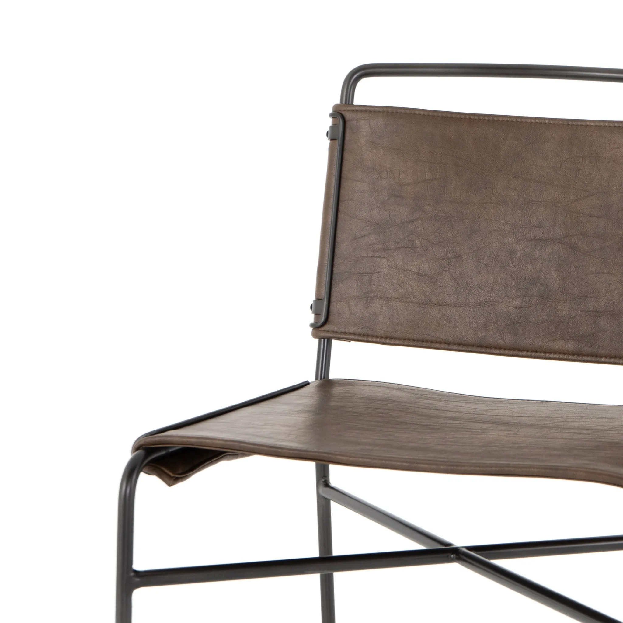 Four Hands Wharton Dining Chair - Distressed Brown