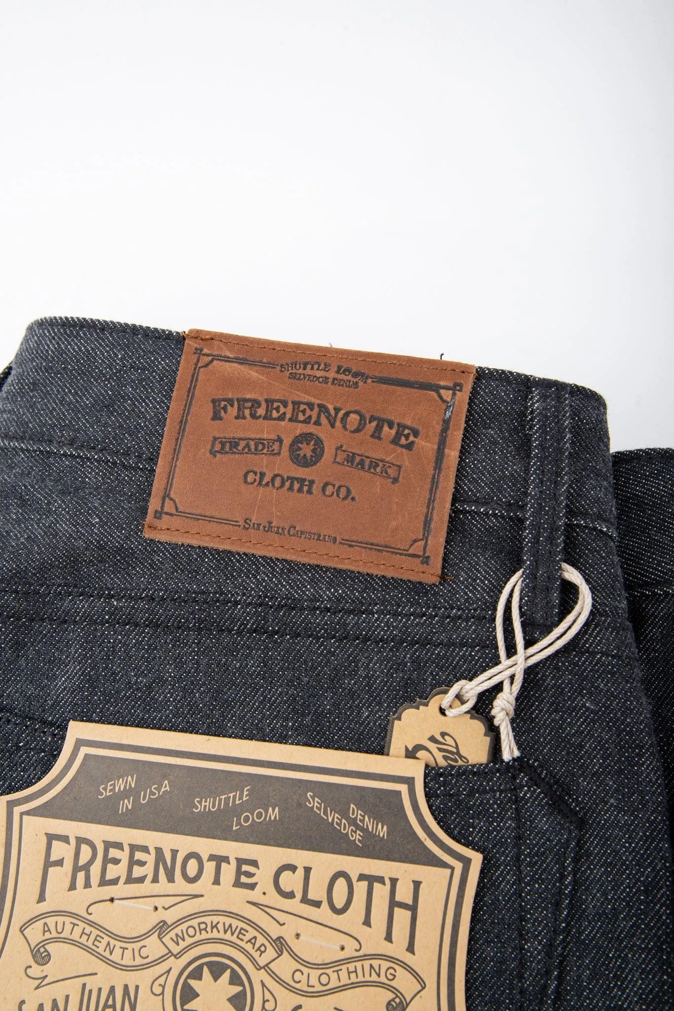 Freenote Cloth - Portola 14oz Charcoal Selvedge Denim