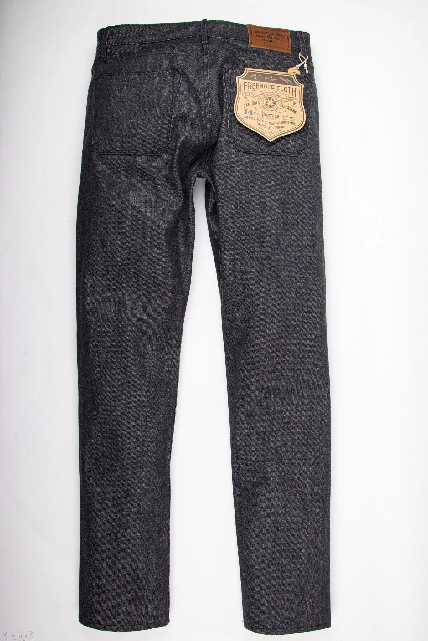 Freenote Cloth - Portola 14oz Charcoal Selvedge Denim