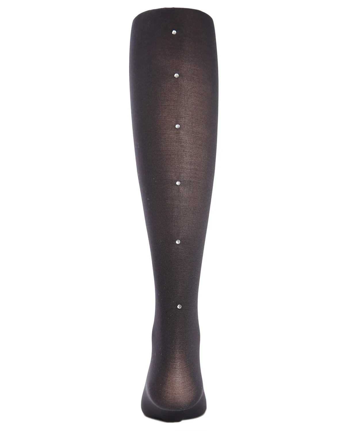 Girls' Rhinestone Backseam Semi-Opaque Tights