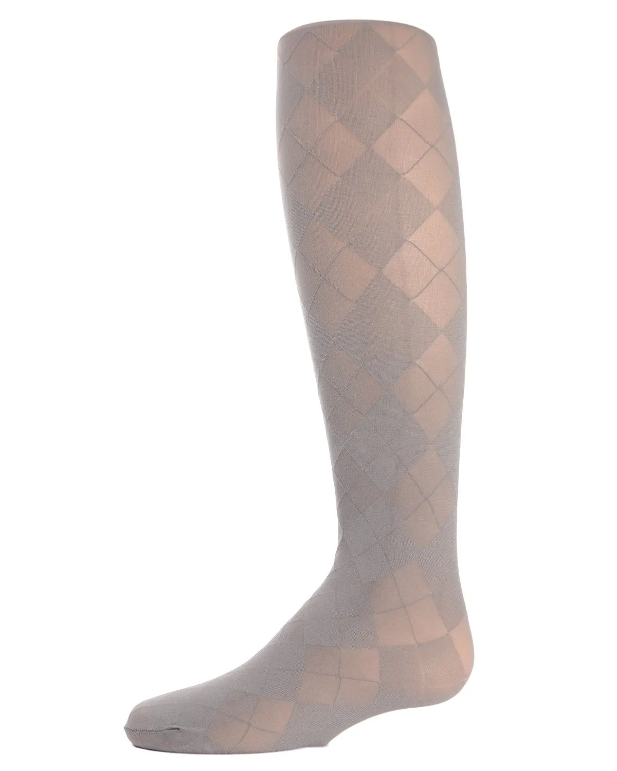 Girls' Sheer Argyle Nylon Tights