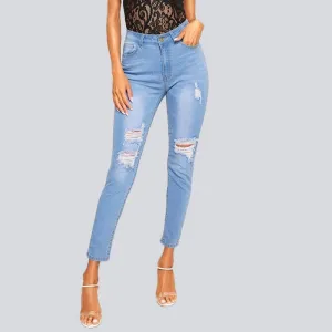 High Waist Pencil Jeans