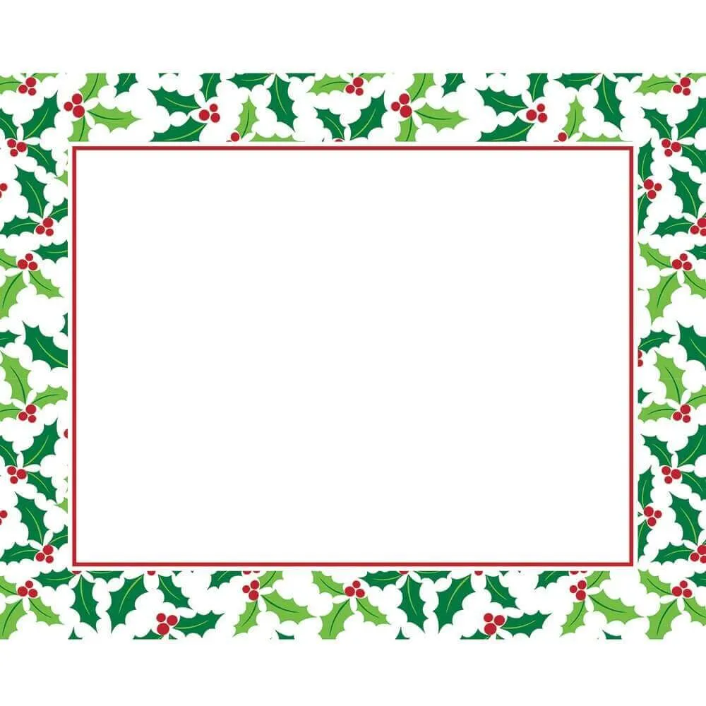 Holly Border Placemats