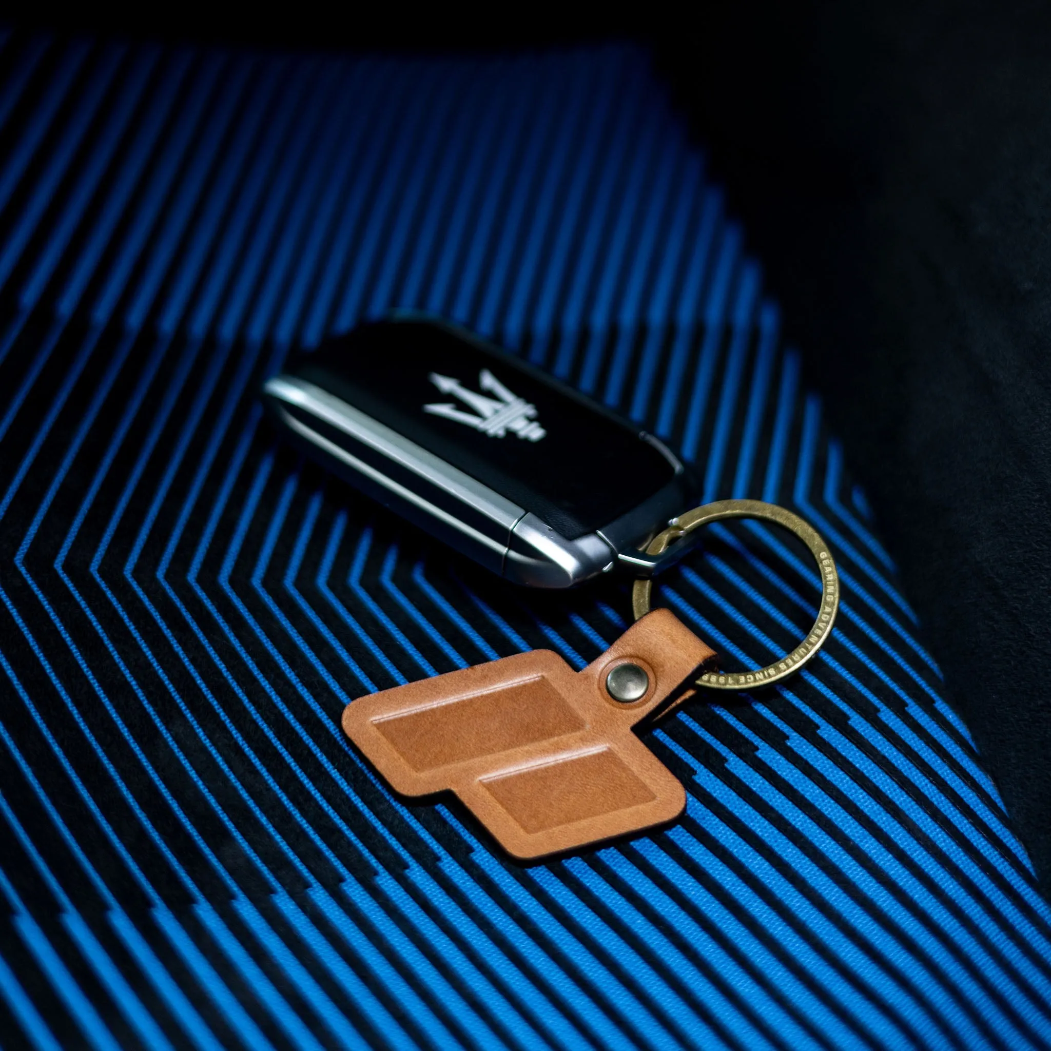 Icon Key Ring - Cognac