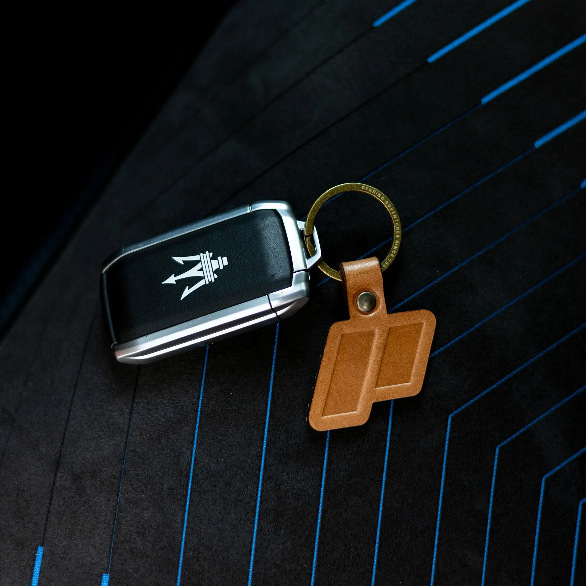 Icon Key Ring - Cognac