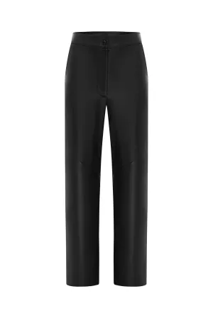 Jet Italian Leather Pant in Black