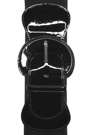 Kitty Deluxe Wide Cinch Belt in Black