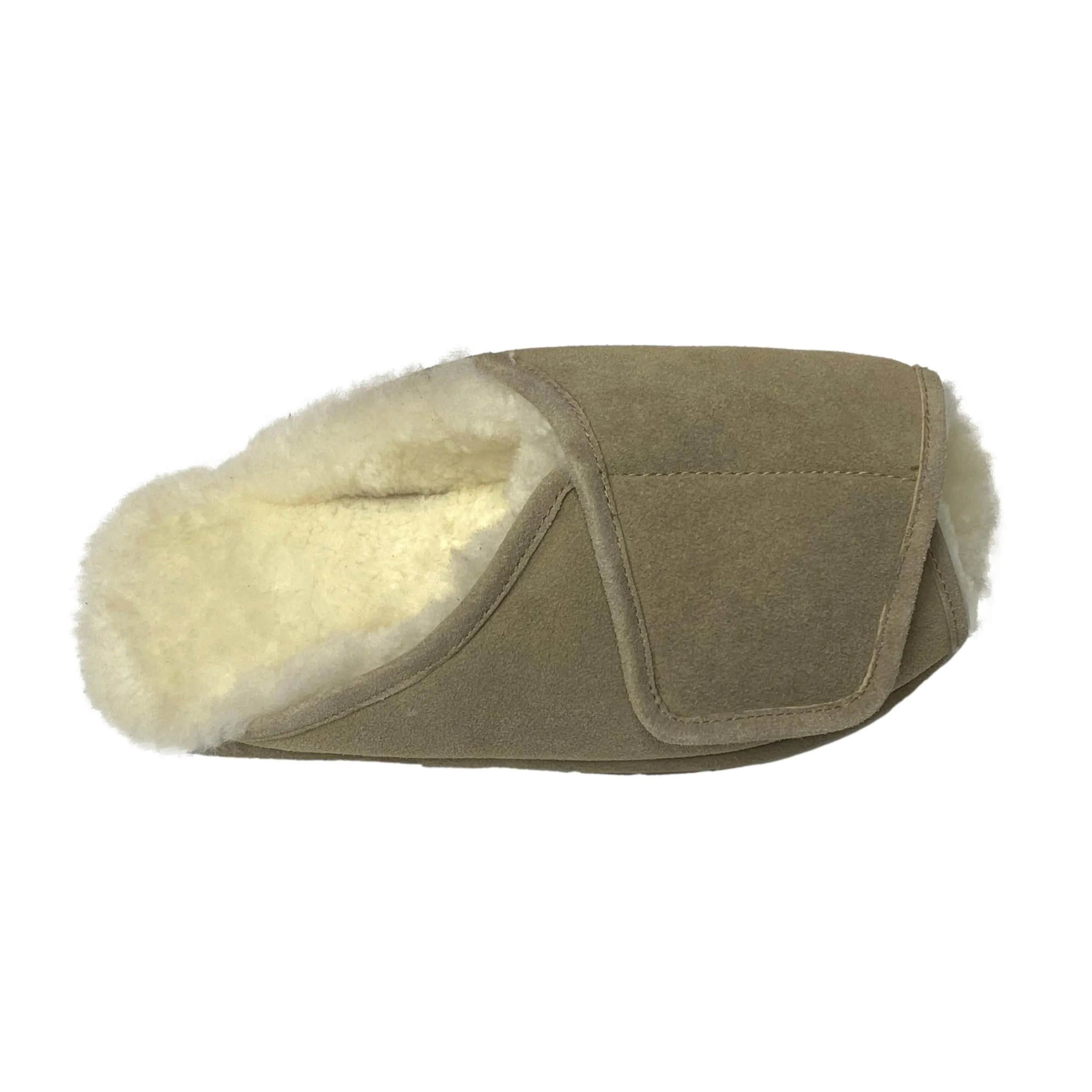 LU Women's Sheepskin Step-Ins - Adjustable Scuffs Shearling Slippers