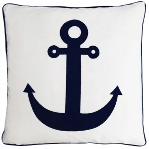 Mirage Haven Sail Dark Blue and White 50x50cm Kids Cushion Cover