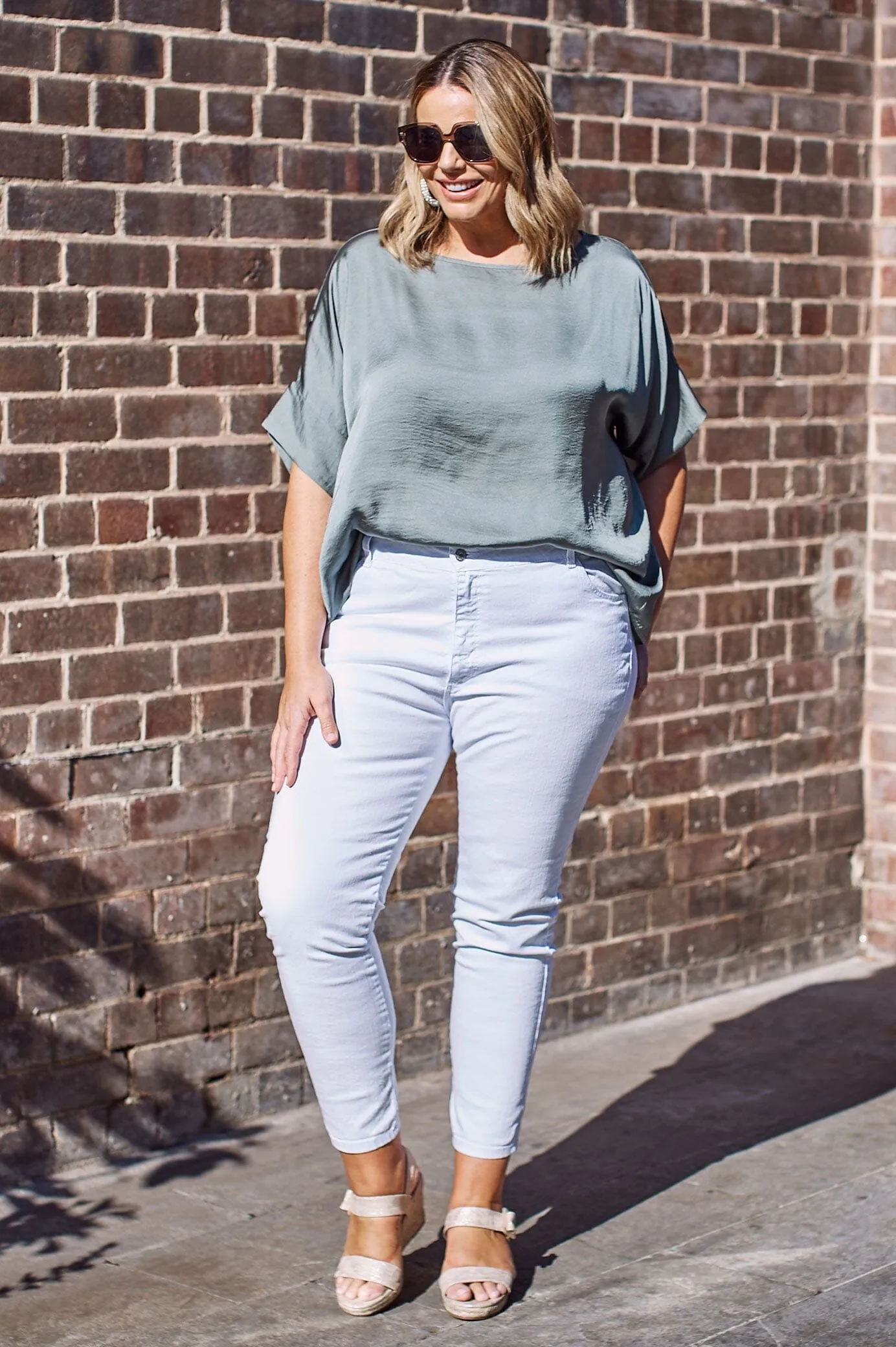 Murphy Skinny Jeans White Mid Rise