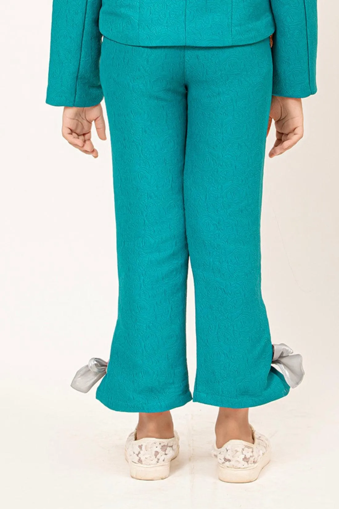 One Friday Whimsical Teal Trousers