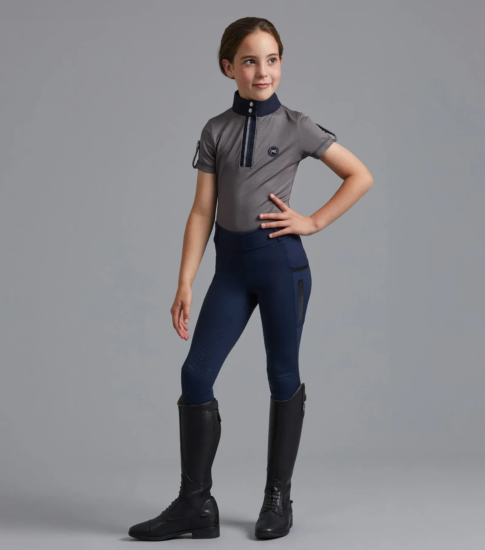 PEI Concerto Junior Riding Tights (Navy)