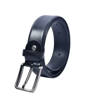 Pure Black Premium Leather Belt, Art: LB-708