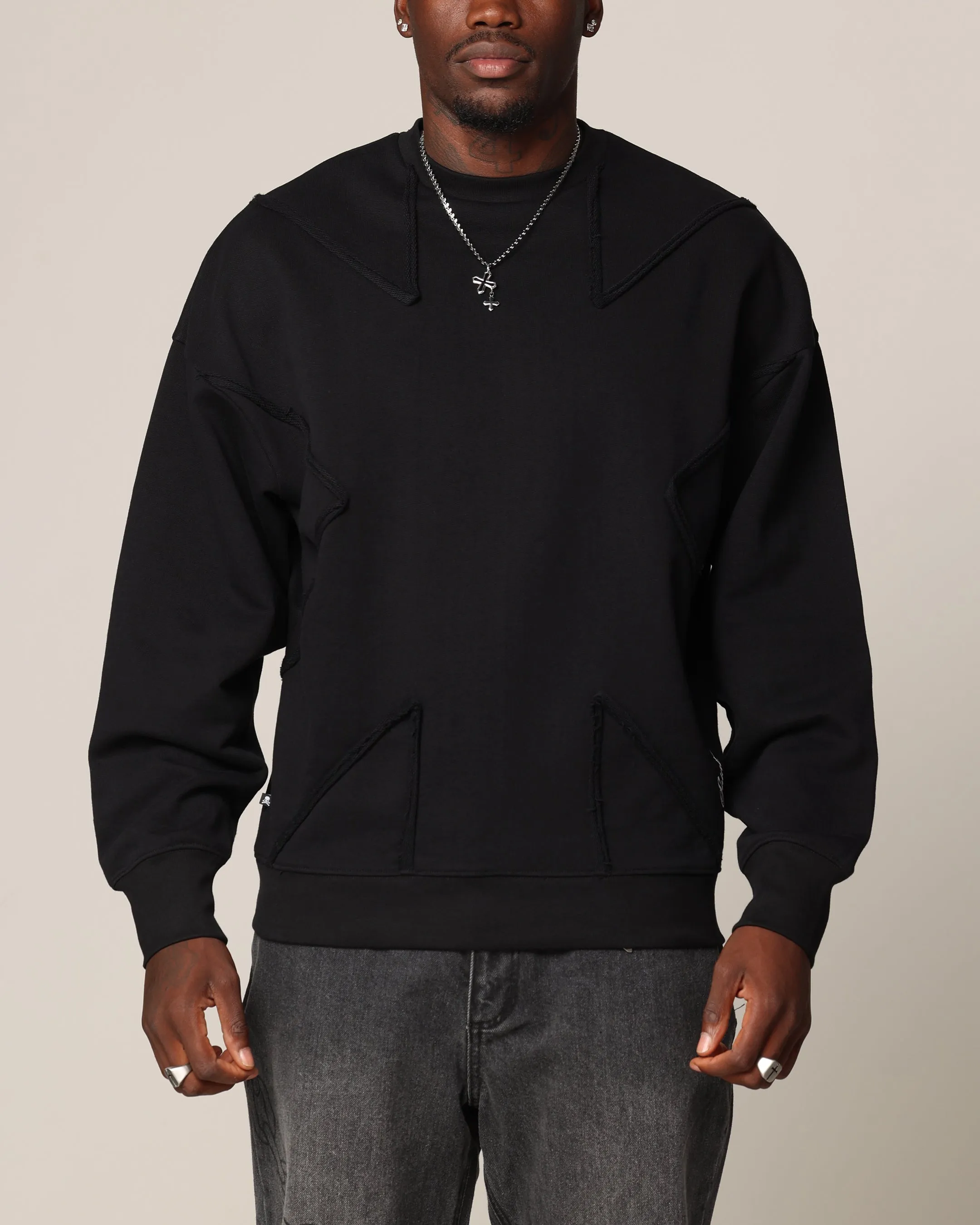 Saint Morta Deconstructed PSI Crewneck Black