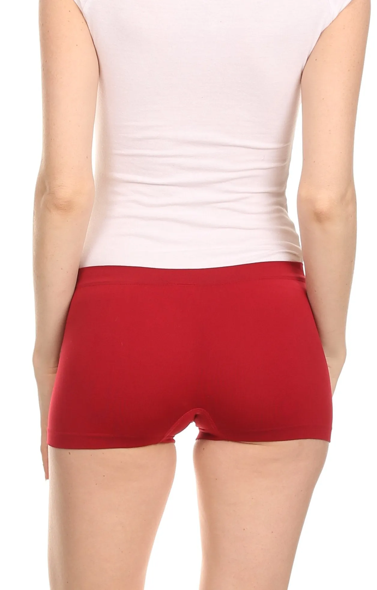 Sakkas Women's Seamless Stretch Boy Short Panties (6 Pack)