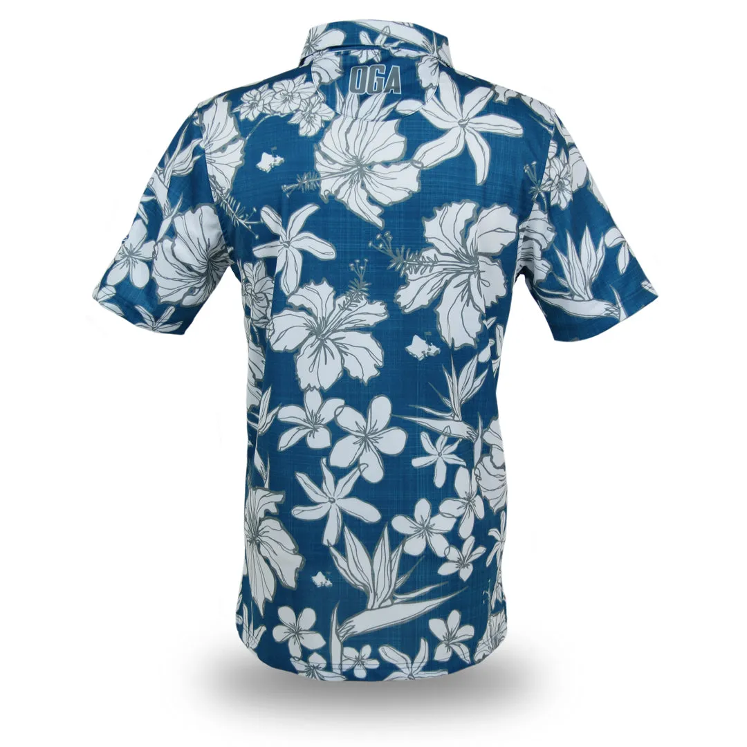 Sketchy Deep Blue - OGA Men's Polo - Deep Blue