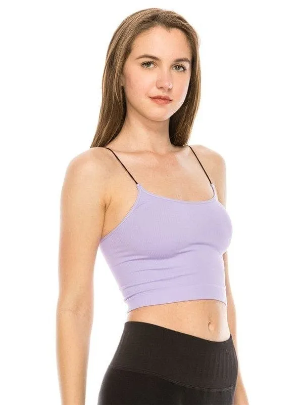 SKINNY STRAP CROP BRA CAMI