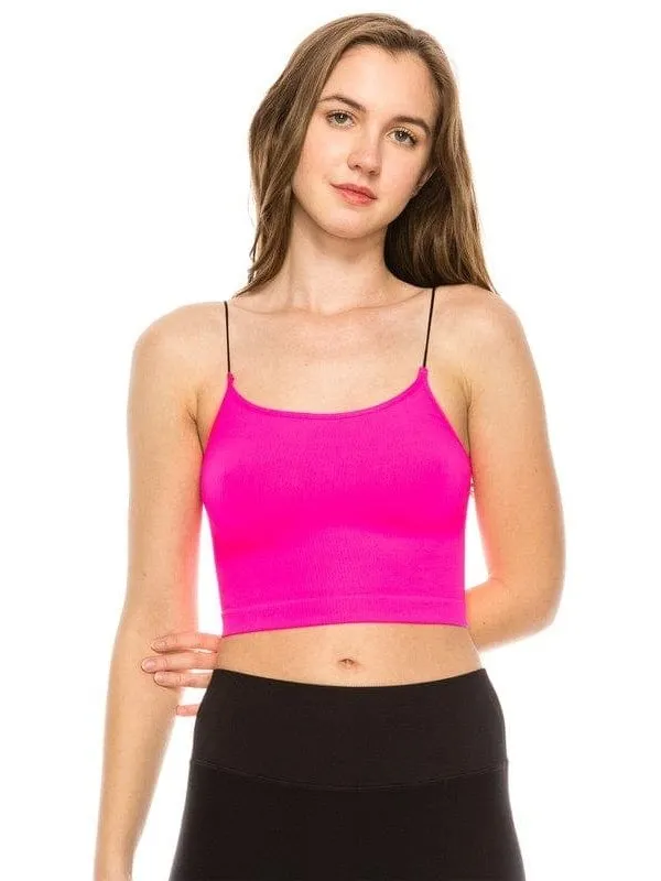 SKINNY STRAP CROP BRA CAMI