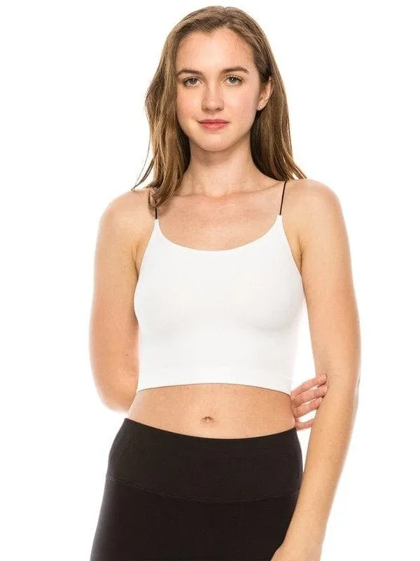 SKINNY STRAP CROP BRA CAMI