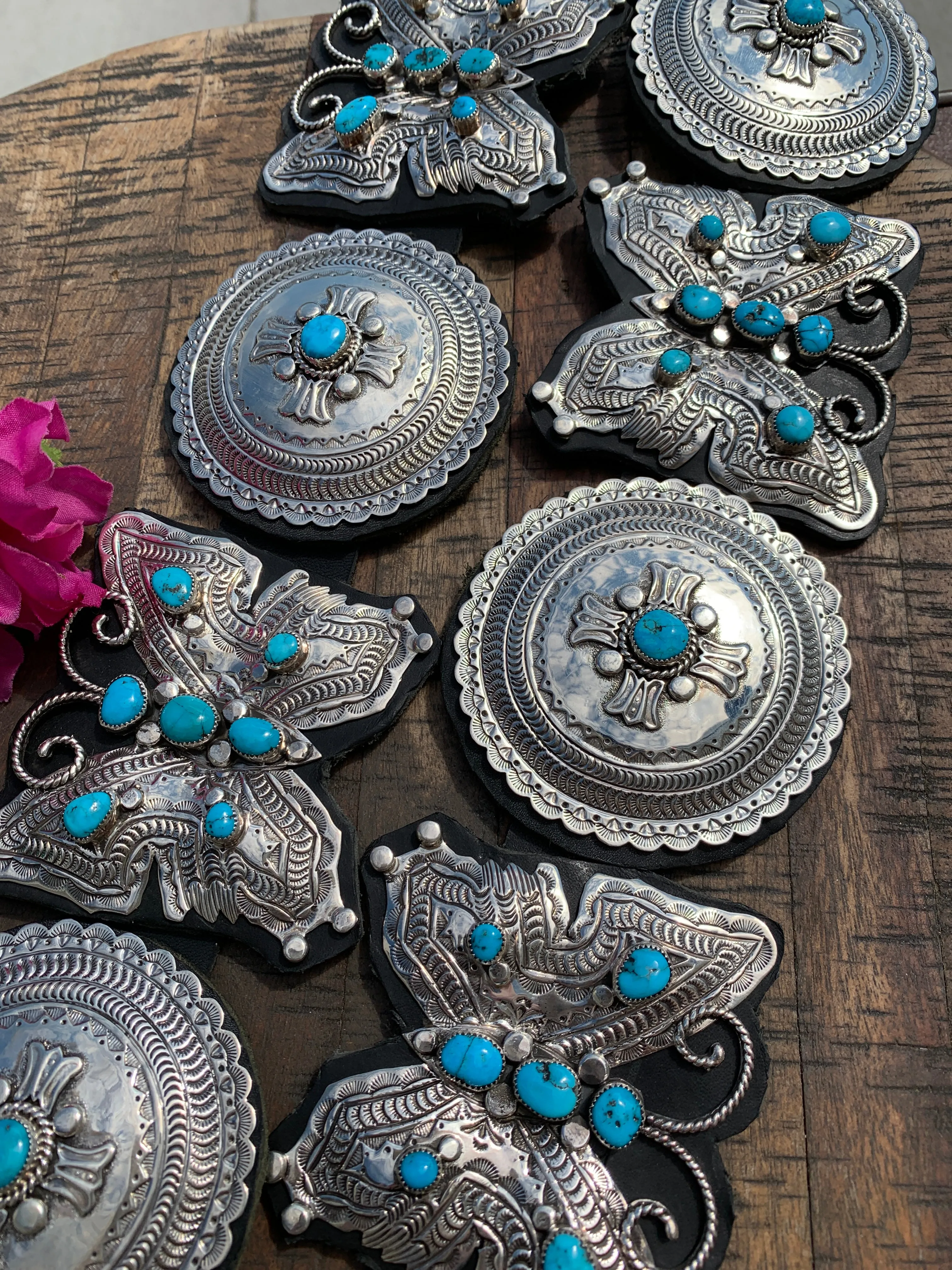 Sleeping Beauty Butterfly Concho Belt