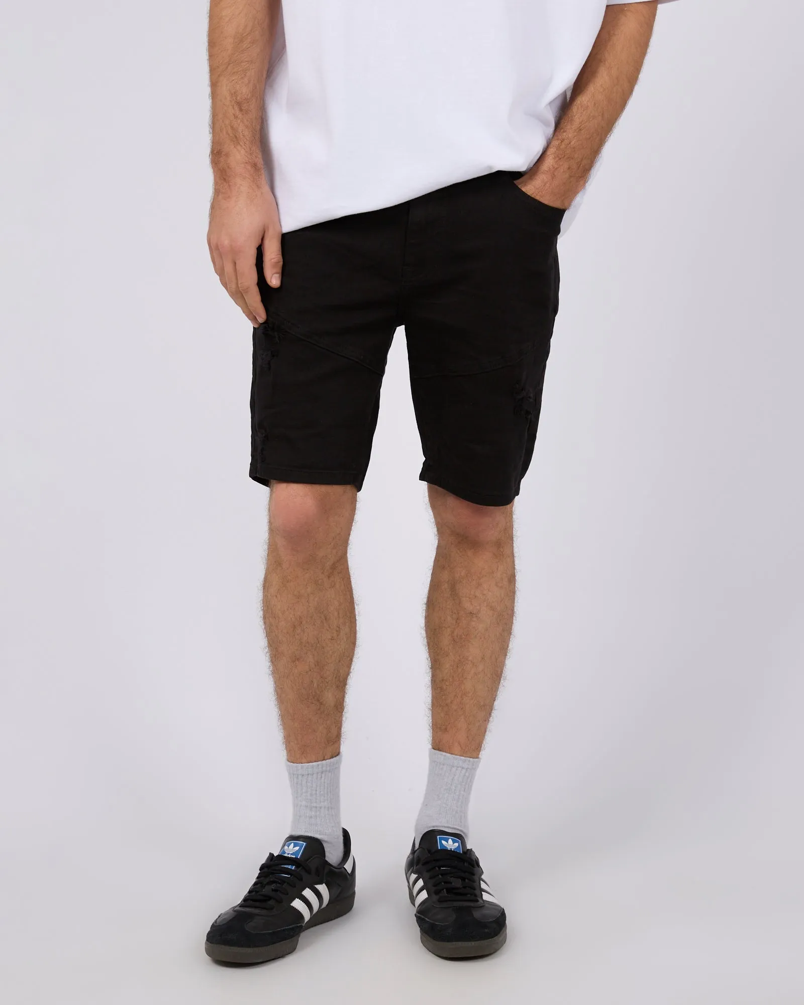 Soho Denim Short Trashed Black