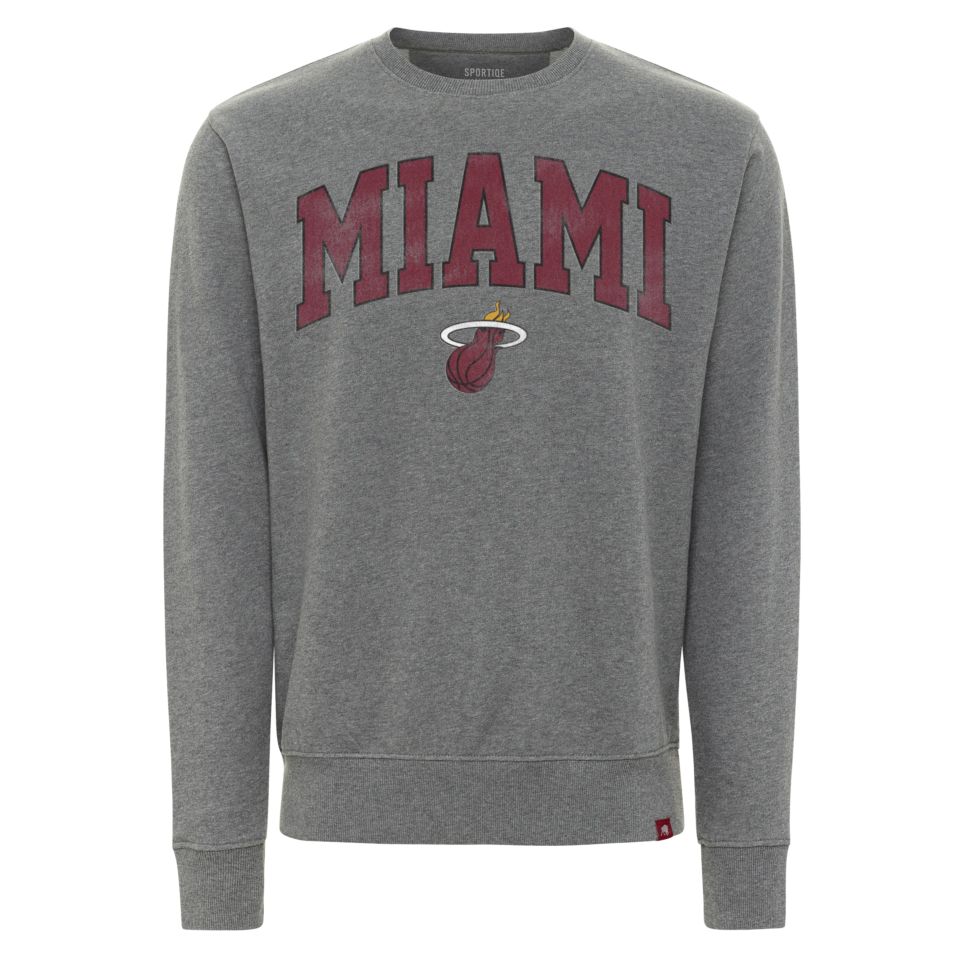 Sportiqe Miami HEAT Grey Crewneck