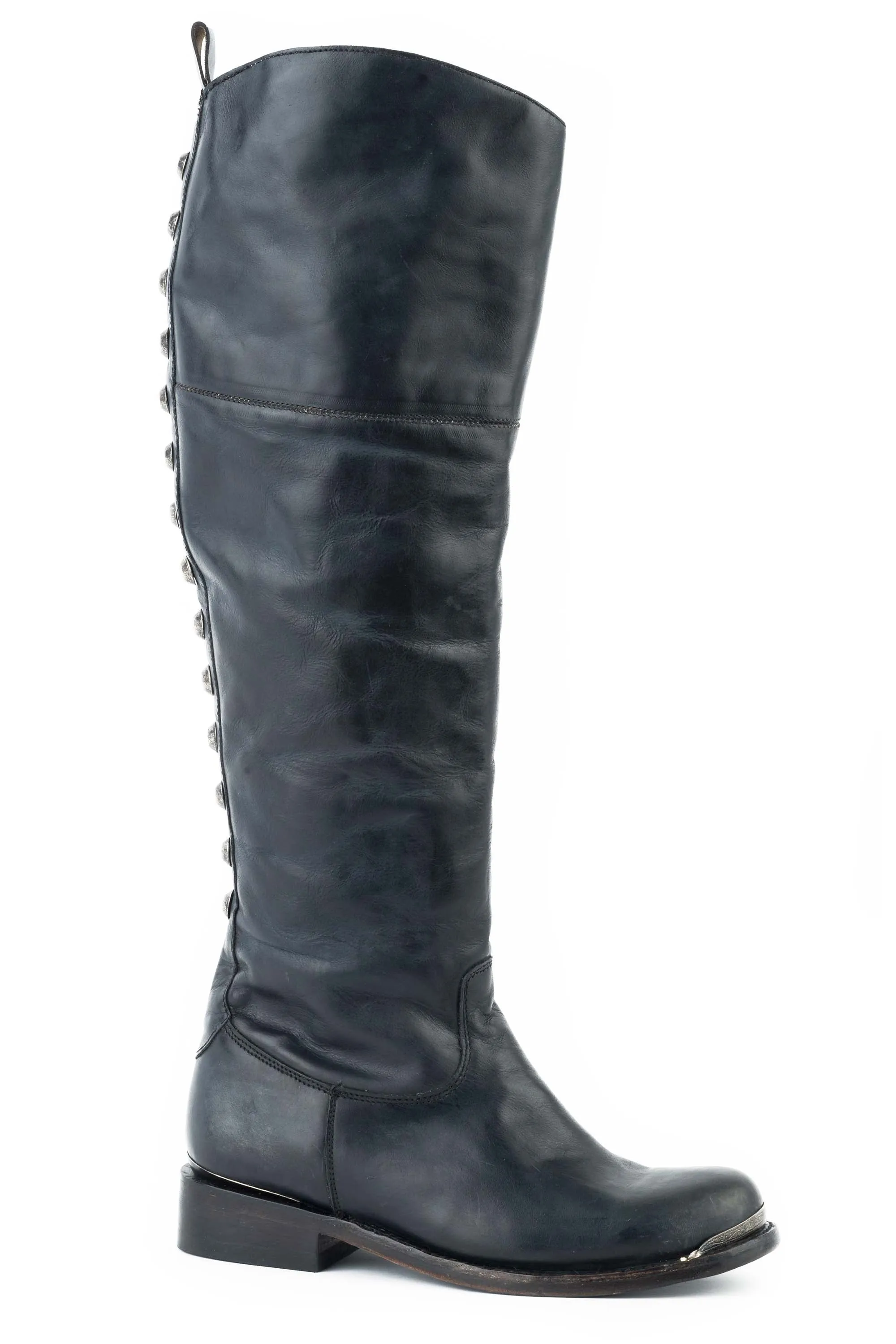 Stetson 18In Womens Black Leather Era Otk Fashion Boots 10.5