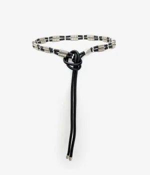 SWEN BELT- BLACK/SILVER