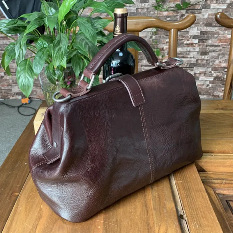 TEEK - Vintage Style Doctor Boss Leather Bag