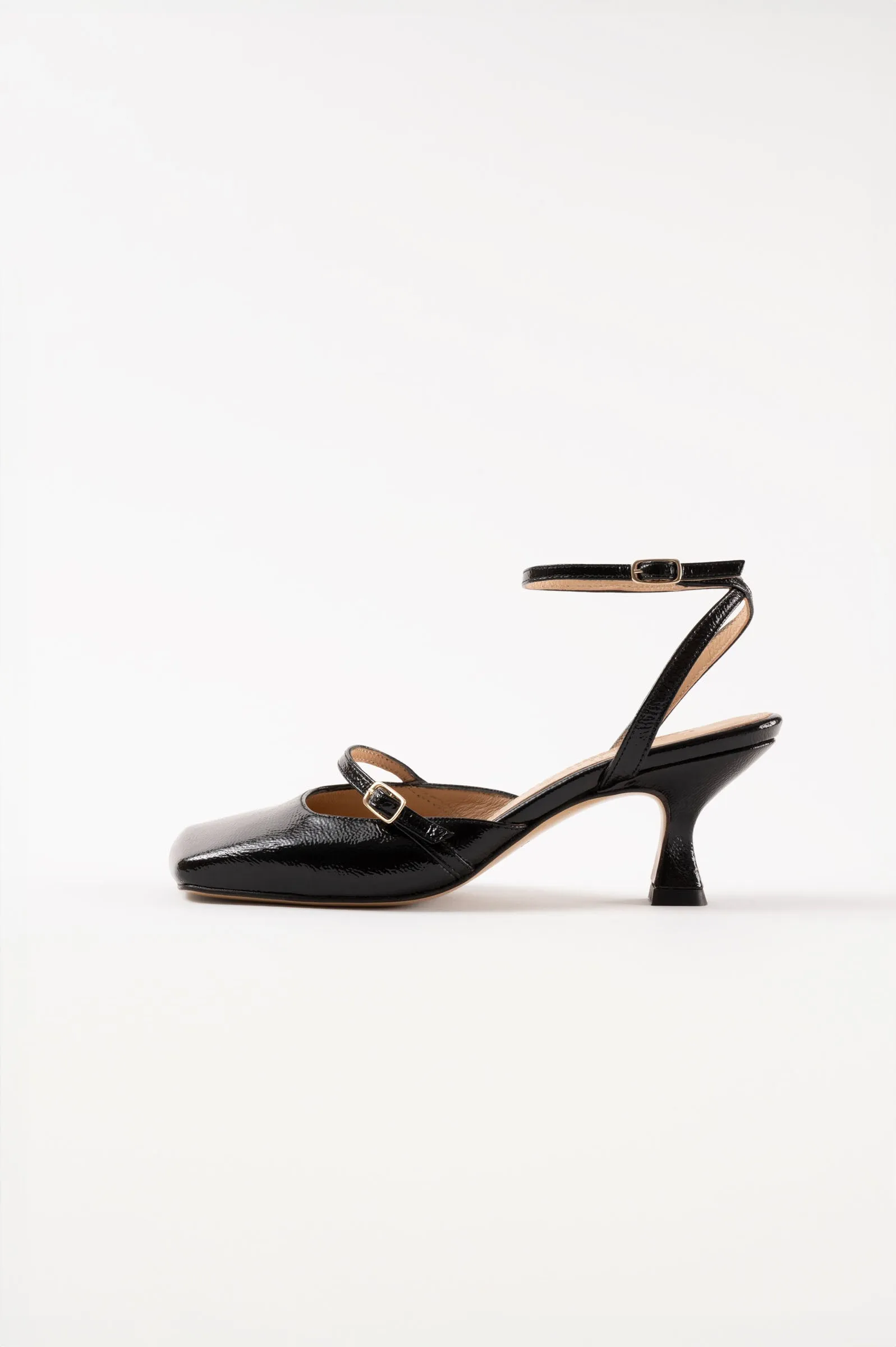 TERESA -  Black Patent Leather Pumps