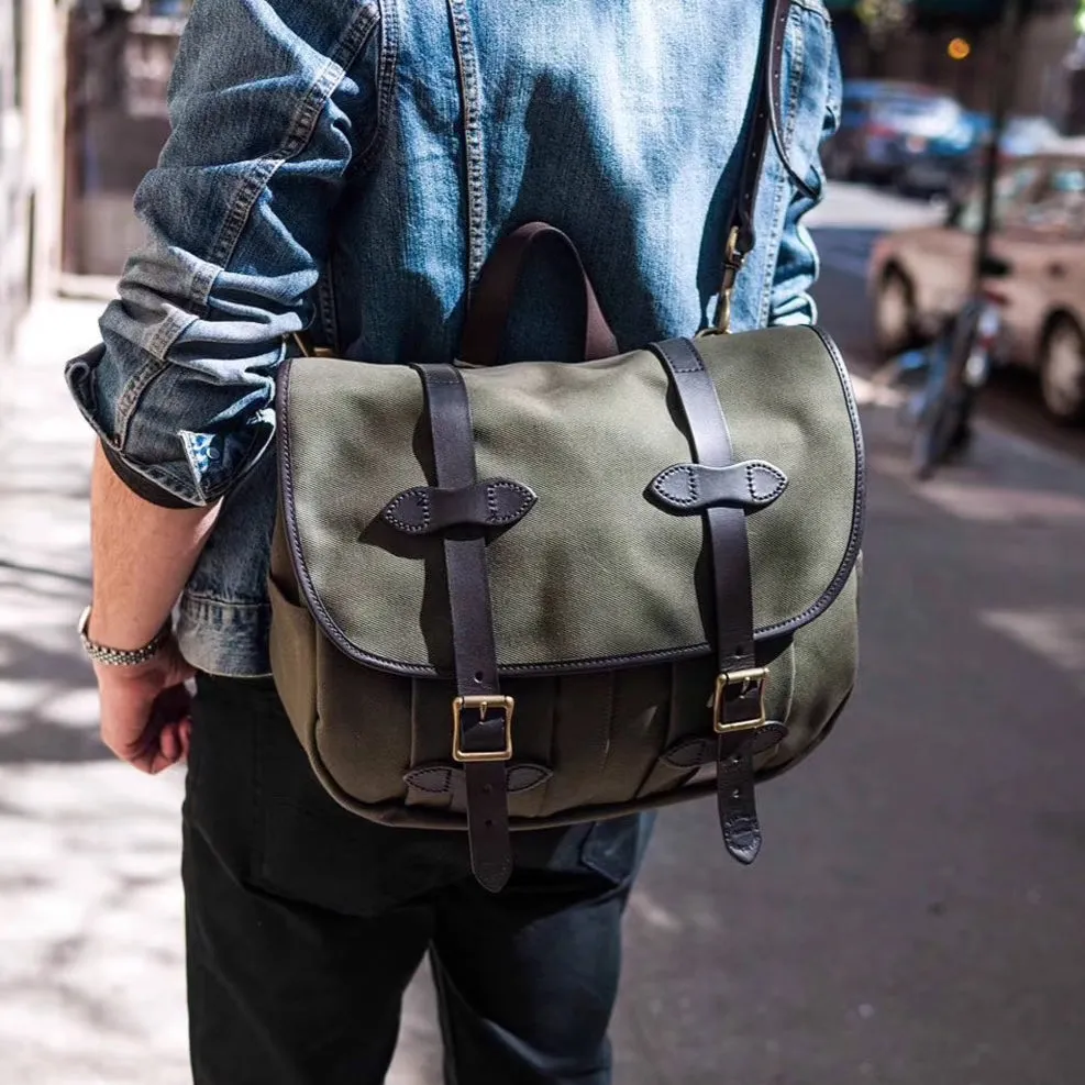 WAXED CANVAS SHOULDER BAG WISSON