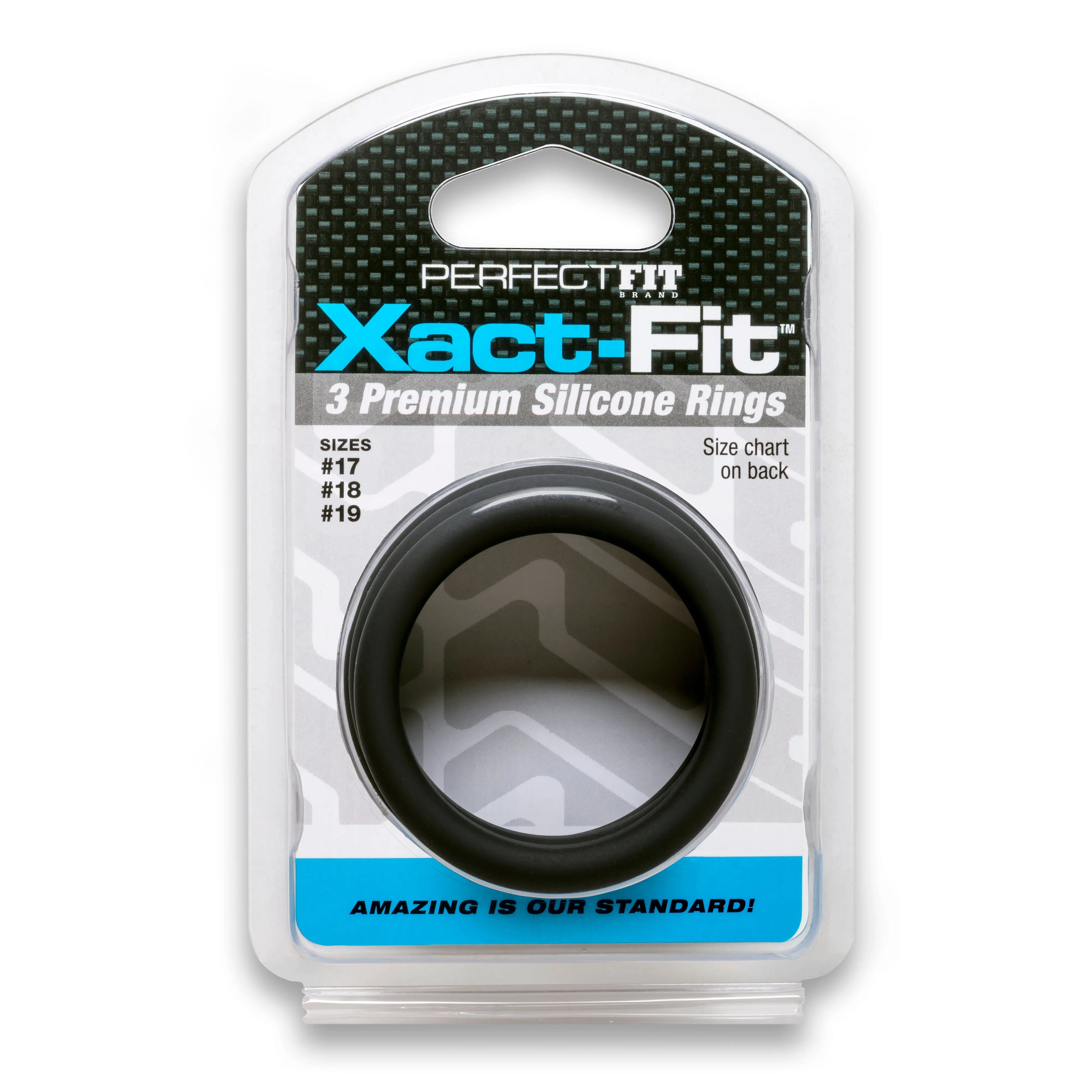 Xact- Fit 3 Premium Silicone Rings - #17, #18, #19